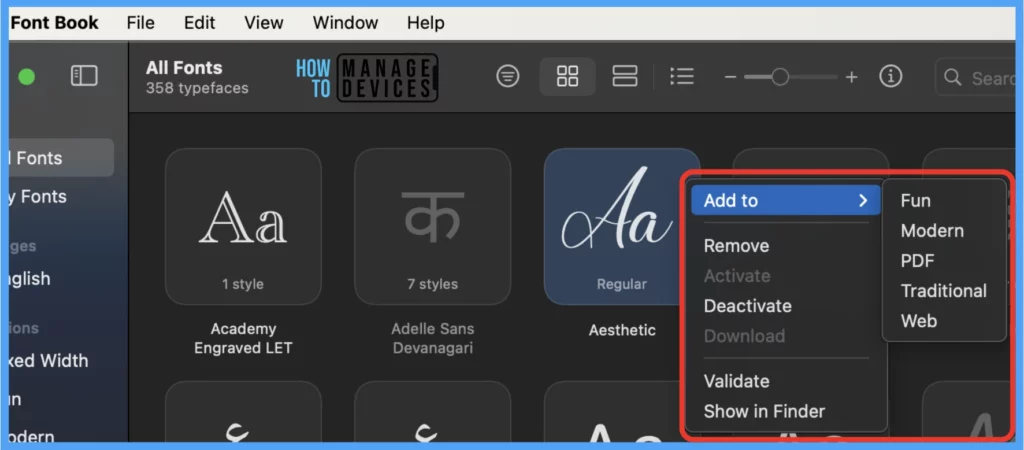 Best Method to Install Fonts on macOS using Intune Fig. 3